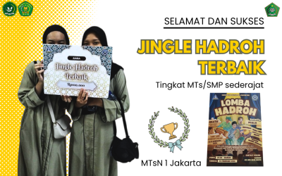 Tim Hadroh MTsN 1 Jakarta Raih Juara Jingle Terbaik Dalam Lomba Hadroh